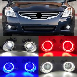 Aic Angel Eyes Fog Light Front Bumper Fog Lamp voor Nissan Qashqai Juke Micra Dualis Sunny Teana Rogue NV400 Sentra Wingroad