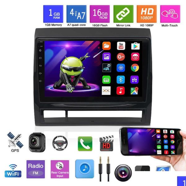 Car Audio 2 Din Ips Android 10 1 Radio De Coche Mtimedia Navegación Gps Reproductor Navi Para Tacoma Hiluxusa 20052013 Estéreo Wifi Bt Drop Deli Dhr3E