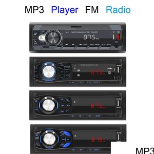 Auto audio bluetooth stereo o tools led mp3 speler fm radio afstandsbediening aux mtimedia dual usb tf kan opladen voor telefoon drop leveren dhk0x