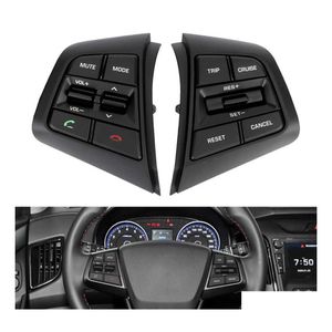 Boutons audio de voiture Bouton de volume à distance du régulateur de vitesse au volant avec S pour Hyundai Ix25 Creta 1.6L Commutateurs Bluetooth Drop Deli Dhqp9