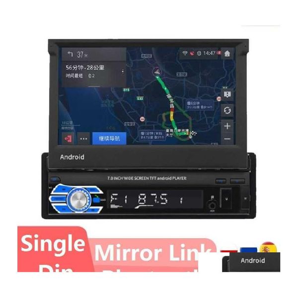 Car Audio Fd70 1Din Android O Radio Mtimedia Reproductor de video Navegación 7 pulgadas Sn Gps Bluetooth Mirror Link Drop Delivery Mobiles Motorc Dhbzc