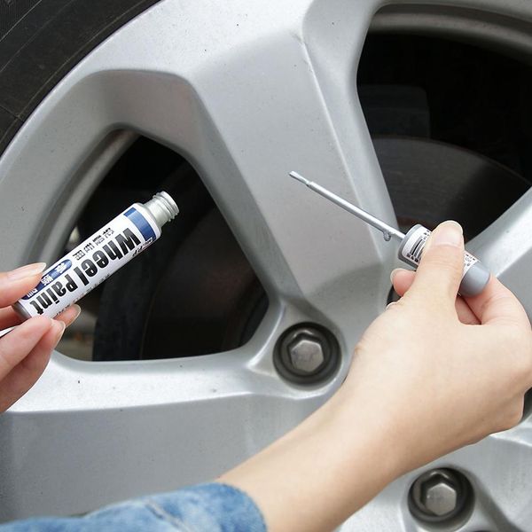 CAR AUTO SCRISTA REPARACIÓN CUBIERTA Pen a impermeabilización de la rueda de la rueda de la rueda del neumático Marcador de la pintura Pen Pintura del automóvil no tóxico Actualización 12 ml