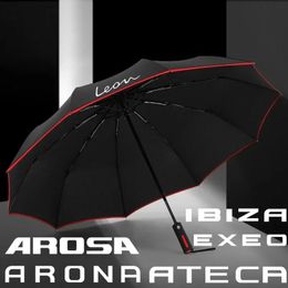Parapluie pare-soleil pliant automatique pour voiture, pour Seat FR IBIZA Leon Arona Ateca Arosa Exeo Toldeo Alhambra, accessoires automobiles 240109