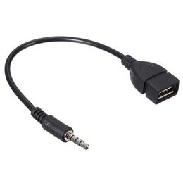 CAR aux conversie USB-kabel-cd-speler mp3 audiokabel 3,5 mm audiokop T-vormige plug om verbinding te maken met u schijf