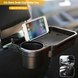 Organizador de asiento trasero para coche, bandeja para reposacabezas de coche, bandeja plegable para comedor de coche, estante trasero para bebidas, mesa de viaje para coche, escritorio de comida