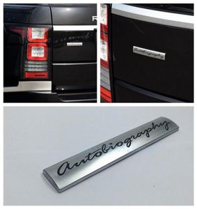 Autocollant d'insigne de voiture 3D en métal chromé, Logo d'autobiographie, emblème de carrosserie automobile pour Range rover Vogue215x5131259