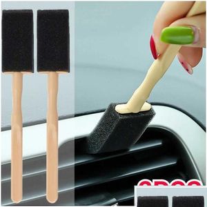 Auto-badges Airconditioner Vluchtborstel Details Blinds Duster Outlet Sponge Grille Cleaner Car-Styling Tools Drop levering Mobiles DHLPS DHLPS