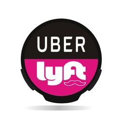 Insignias de automóviles Lyft LED Señal de luz Ventana Encendido / Apagado Interruptor Reproducción para taxista Entrega de gotas Automóviles Motocicletas Exterio Otxce