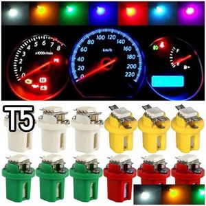 Auto-Abzeichen T5 LED BBs B8.5D Armaturenbrett Geschwindigkeit Lichter BB Innenlampe Zubehör Seitenschalter Lampen 12V Drop Lieferung Autos Motorc Dhj1N