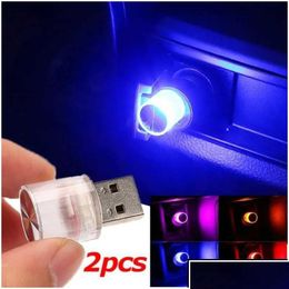 Badges de voiture USB Ambient Light Mini LED LED décoratif LAMPES DÉCORATIVES POUR LA PORTABLE PORTABLE PORTABLE PORTABLE DE PORTABLE DHOED