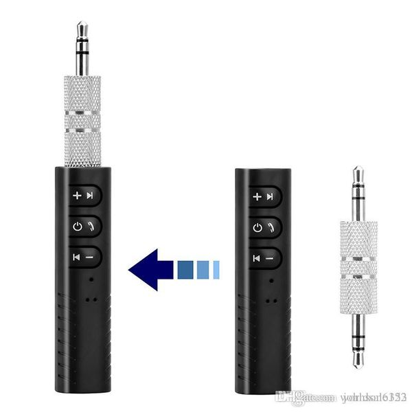 Transmetteur Bluetooth de voiture AUX 3,5 mm Jack BT Récepteur Appel mains libres sans fil Adaptateur Bluetooth clip sur le type Transmetteurs automatiques Récepteurs de musique