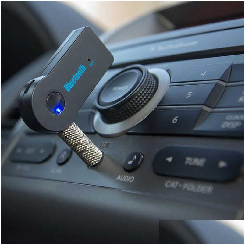 Car Bluetooth Kit Mini 3.5Mm Jack Aux O Mp3 Music Receiver Wireless Hands Speaker Headphone Adapter For Phone Z2 New Arrive Drop Deliv Dhd0W