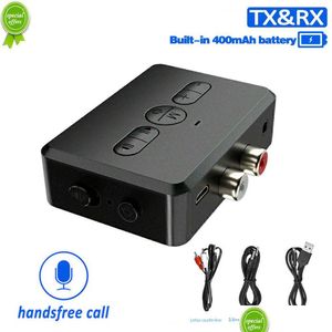 Kit Bluetooth de voiture Nouveau RT01 Bluetooth 5.0 Récepteur Émetteur 2-In1 O Adaptateur 5V Rxaddaux pour BT Lance l'équipement Mains Appel PC Drop Dhzxv