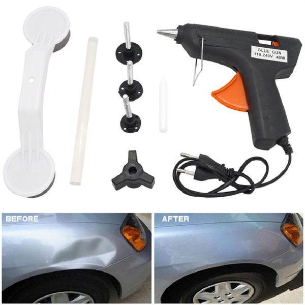 Kit d'outils de réparation de Dent sans peinture pour carrosserie de voiture Kit d'outils de réparation de main Universal230W