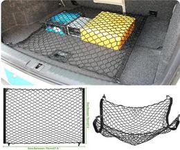 Sac à chaîne de coffre à coffre de voiture 70 cm x 70 cm en nylon élastique Car Cargo Cargo Trunk Storage Organizer Net avec 4 crochets SUV STYLING 3288303