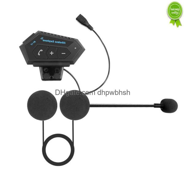 Voiture Bt-12 Anti-interférence Bluetooth casque de moto casque sans fil casque haut-parleur mains-interphone moto livraison directe