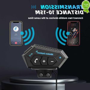 Auto Bt12 Motorhelm Headset Draadloze Bluetooth Hands-Call Kit Stereo Waterdichte Muziekspeler Luidspreker Voor Moto Oortelefoon Drop de Dho1Y
