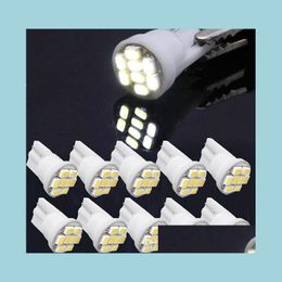 CAR -lampen 100x T10 W5W 194 168 1206 8 SMD LED 12V LICHT BBS SUPER WIT INSTRUMENT INDICATOR LAMPEN Wedge Drop levering Mobiles Motor DHGNW