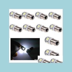 CAR -lampen 10x T11 T4W 5 LED 5050 SMD 233 BA9S CAP BAYONET DC 12V Interieur BBS Lees Licht auto SE Drop levering Mobiles Motorfietsen Dhzbu