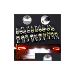 Ampoules de voiture 20pcs Canbus T10 194 168 W5W 5730 8 LED SMD Blanc Side Wedge Light Lampe BB Licence 12V Drop Livraison Mobiles Motos L Dhap5