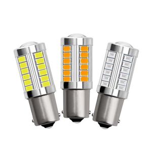 Ampoules de voiture Lumières de moto 1156 1157 7443 3517 33 LED BBS 5630 SMD Clignotant de voiture Feu de stationnement Feux arrière de frein DC 12V Livraison directe Dhunh