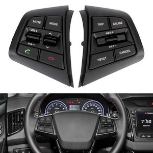 Autoknoppen stuurwiel cruise control externe volumeknop met kabels voor hyundai ix25 creta 1 6l bluetooth switches253F