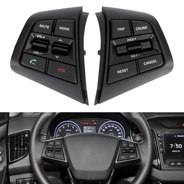 Boutons de voiture volant régulateur de vitesse bouton de Volume à distance avec câbles pour Hyundai ix25 creta 1 6L Bluetooth Switches253F