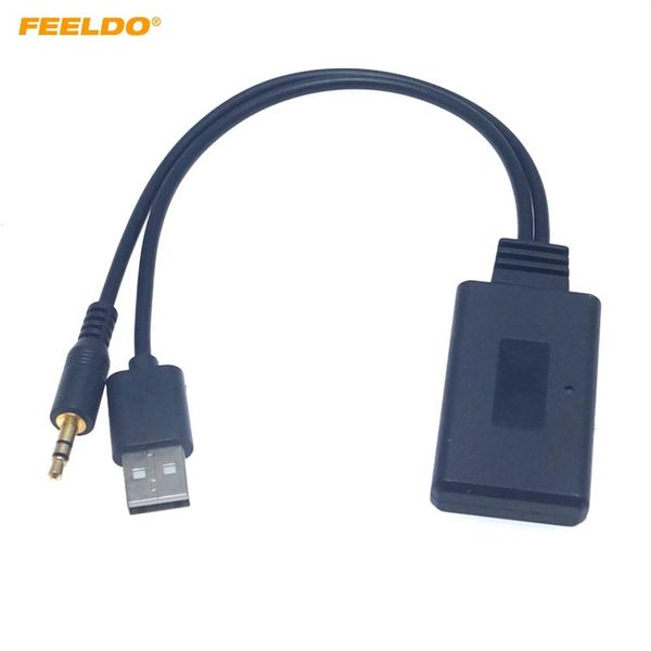 Coche 12V Audio inalámbrico Bluetooth módulo USB 3 5mm enchufe música AUX adaptador para modelos universales de coche receptor Bluetooth AUX Cab274v