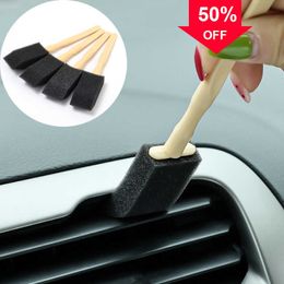 Auto Auto Air Outlet Vleaning Spons Borstel Interieur Detaillering Stofverwijdering Airconditioner Grille Cleaner Borstels Auto Accessoires