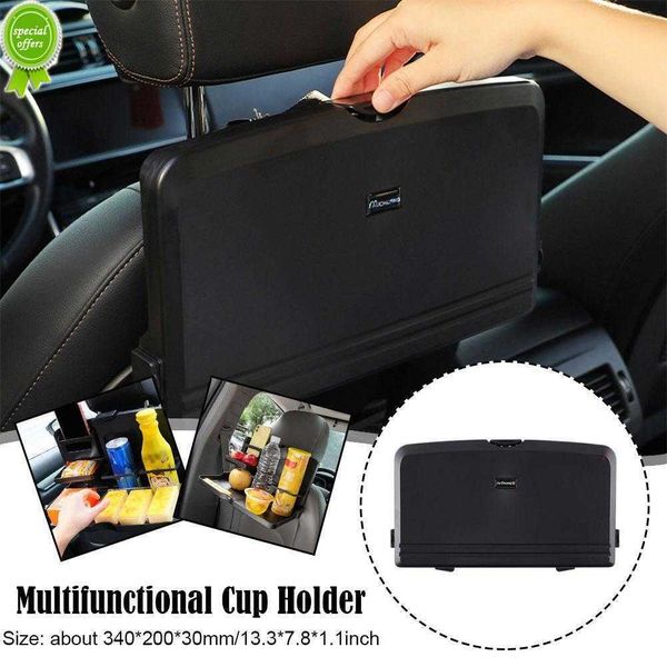 Bandeja para asiento trasero de coche, organizador de asiento trasero de coche con mesa plegable para comida, portátil, bandeja de mesa plegable, bolsa de almacenamiento de viaje