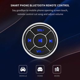 Voiture voiture voiture moto vélo sans fil Bluetooth médias télécommandes bouton volant contrôleur Mp3 musique jouer pour téléphone tablette