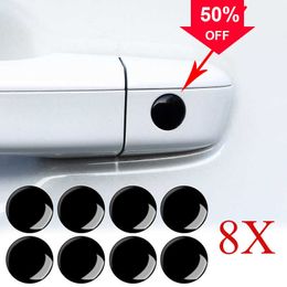 Pegatinas de protección de ojo de cerradura para puerta de coche, calcomanías negras antibloqueo para BMW X3 X4 X5 X6 E87 E90 E91 E92 E93