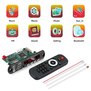 Auto Auto Mp5-speler Detectormodule Fm Bluetooth-decoders Ondersteuning Usb Tf Mp3 Wav Lossless Decodering Diy Kit Elektronische printplaatmodule