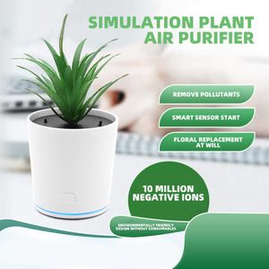 Le purificateur d'air pour ornements de voiture élimine efficacement les particules en suspension dans l'air comme la poussière, le pollen, la fumée Pm2,5 pour la simulation de plantes vertes à la maison