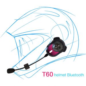 Voiture Voiture T60 Moto Casque Casque Conduction Osseuse Bluetooth Sans Fil Stéréo Mains Libres Appel Casque Étanche Casque pour Moto