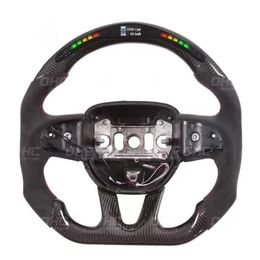 Volant de voiture en Fiber de carbone, Compatible avec Dodge Charger Challenger Durango