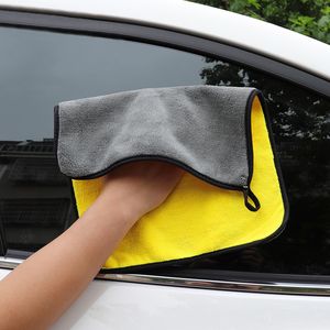 Car Care Auto Cleaning Handdoek Hemming Microfiber Coral Velvet 30 * 30cm Doek Dubbelzijdig Hoge Dichtheid 1pc Nieuwe Wiping Absorberende