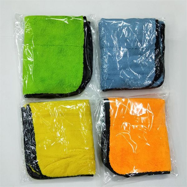 Car Care Polissage Serviettes de lavage en peluche Microfibre Lavage Séchage Serviette Forte Épaisse En Peluche Polyester Fibre De Voiture Chiffon De Nettoyage Retail253e