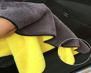 Soins de voiture polisson les serviettes lavage de séchage en microfibre serviette épaisse nettoyage de voiture de nettoyage de voiture Polyester peluche2015305