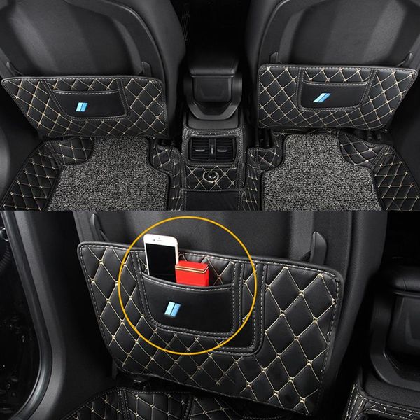 Car Care Seat Back Protector Cover PU Leather Anti-kick Mat Pad Coussin Intérieur Accessoires Décoration pour BMW X1 F48 2016-2020216y