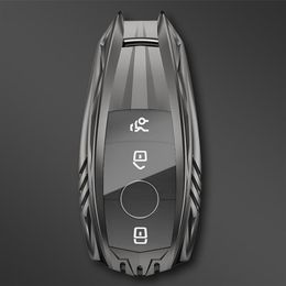 Auto Case Cover Tas Voor Mercedes EEN C E S Klasse W221 W177 W205 W213 Accessoires Sleutelhanger Auto-Styling Houder Shell306s