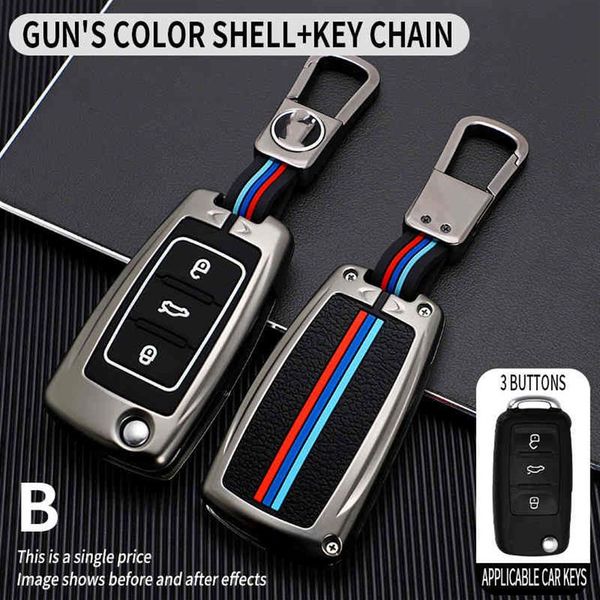 Funda para coche, funda para llave para VW Golf 3 4 5 6 mk4 Passat b5 b6 b7 b8 cc Polo Tiguan mk2 Touran Jetta 6 Bora mk6315r