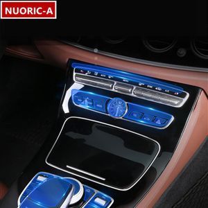 Car Center Console CD Panel AC Multimedia Muis Knoppen TPU Protector Film Voor Mercedes Benz C E GLC Klasse W205 W213 X253279d