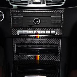Auto Central Control Airconditioning CD-paneel Decoratieafdekking Trim koolstofvezel voor Mercedes Benz E Klasse W212 2014-15304D