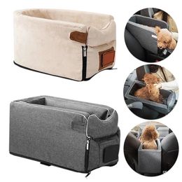 Voiture central pour chiens de voiture lit de siège de siège transporteur de chiens portable pour les petits chiens et les chats de sécurité des sacs de voyage accessoires 240422