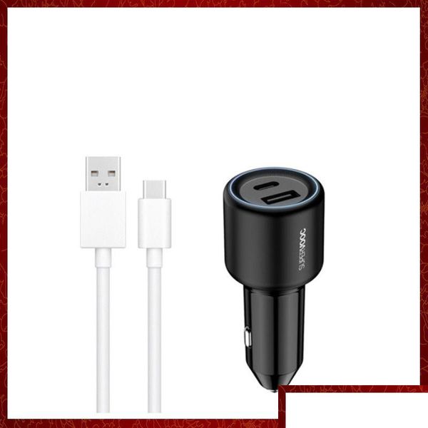 Cargador de automóvil CC452 para OnePlus 80W Supervooc Fast Charge 3.0 USB Tipo C Adaptador de teléfono OPPO OPO MÁS 10 Pro 5G Nord 2T CE 2 Drop entrega DHBIE