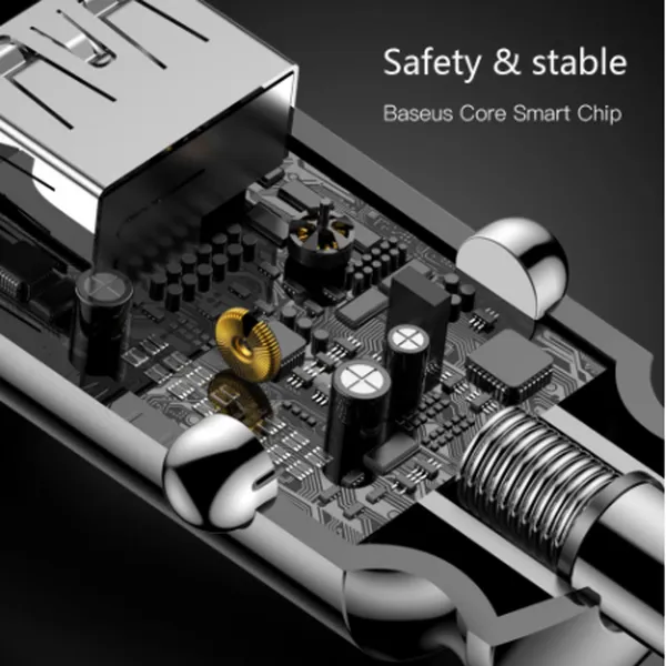 Chargeur de voiture pour téléphone portable 3.1 A chargeur rapide Mini chargeur double USB adaptateur de charge rapide Portable pour XiaoMI