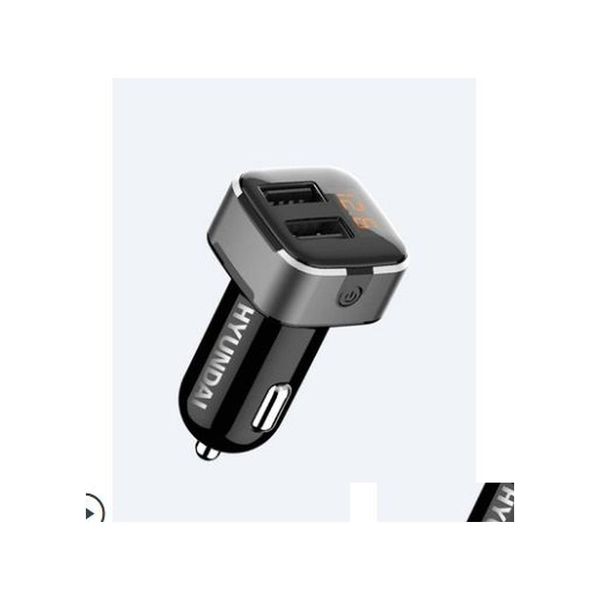 Chargeur de voiture moderne Usb Charge rapide Mtifunction avec interrupteur allume-cigare One Tow Two Smart Drop Delivery Mobiles Motos Elec Dhqz3