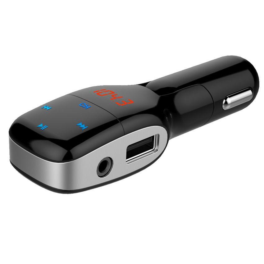 Chargeur de voiture Mp16 Kit Bluetooth Lecteur MP3 Appel mains libres Transmetteur FM sans fil Support Micro Carte TF Disque U pour téléphone portable Drop Deliver Ot5Cd