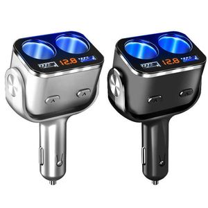 Auto Sigarettenaansteker 12 V-24 V USB Lader QC 3 0 Snel Opladen Auto Splitter Voltage Display Onafhankelijke schakelaar 180 Graden Draaien Ca237S